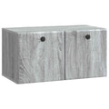 Mobile Porta TV da Muro 59,5 x 31 x 30 cm Sonoma grigio