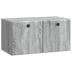 Mobile Porta TV da Muro 59,5 x 31 x 30 cm Sonoma grigio