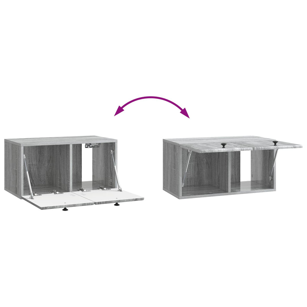 Mobile Porta TV da Muro 59,5 x 31 x 30 cm Sonoma grigio
