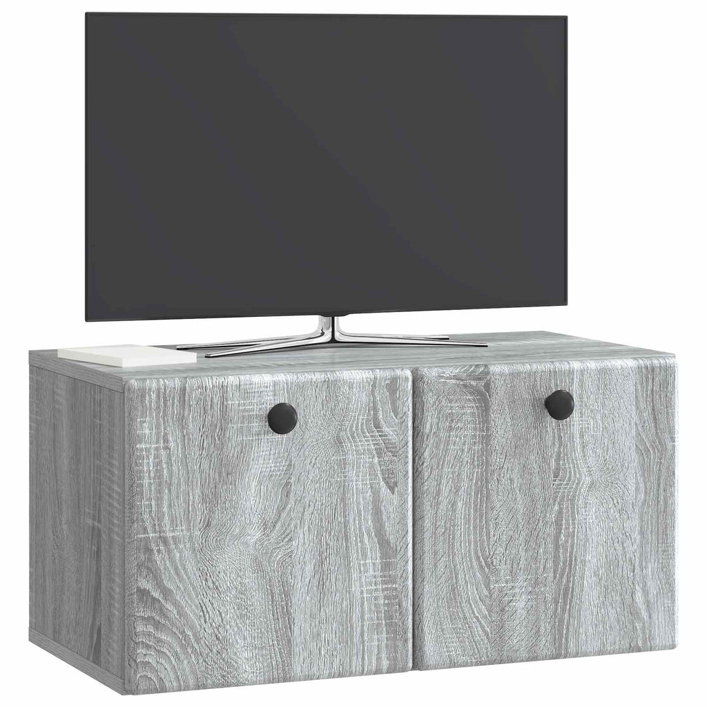 Mobile Porta TV da Muro 59,5 x 31 x 30 cm Sonoma grigio