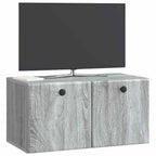 Mobile Porta TV da Muro 59,5 x 31 x 30 cm Sonoma grigio