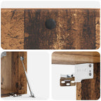 Mobile Porta TV da Muro 59,5 x 31 x 30 cm Legno antico