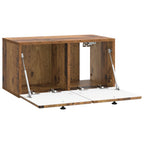 Mobile Porta TV da Muro 59,5 x 31 x 30 cm Legno antico