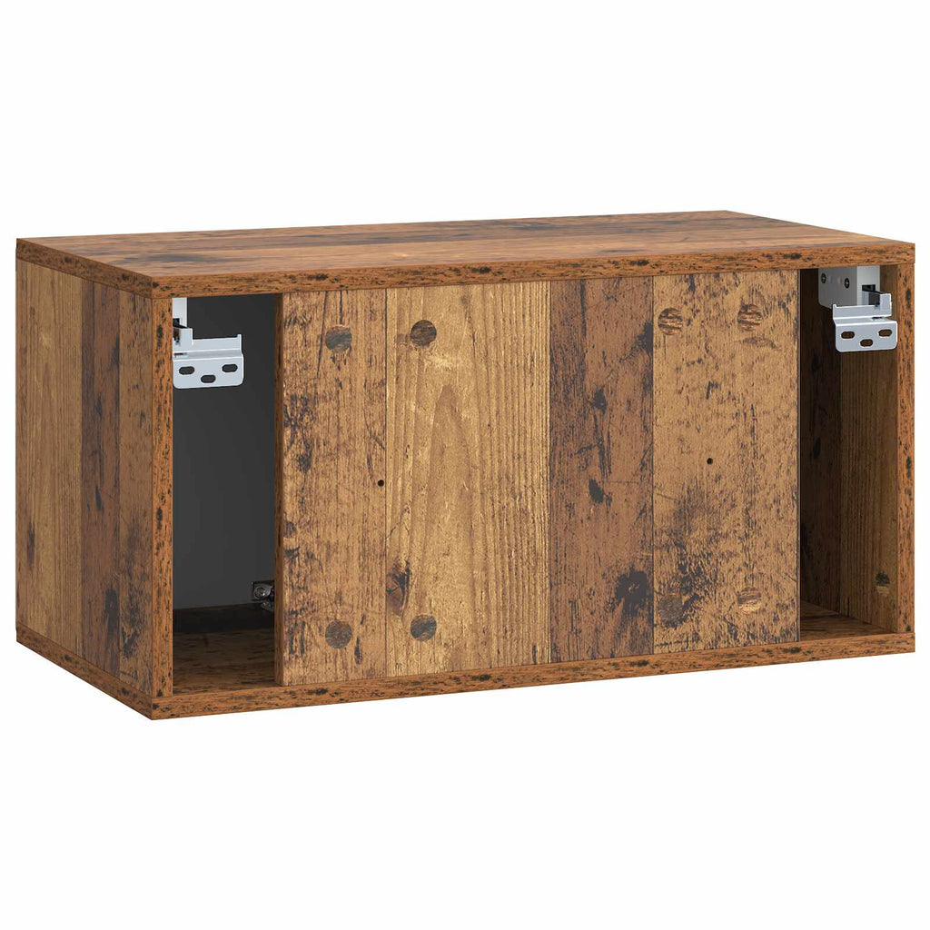 Mobile Porta TV da Muro 59,5 x 31 x 30 cm Legno antico