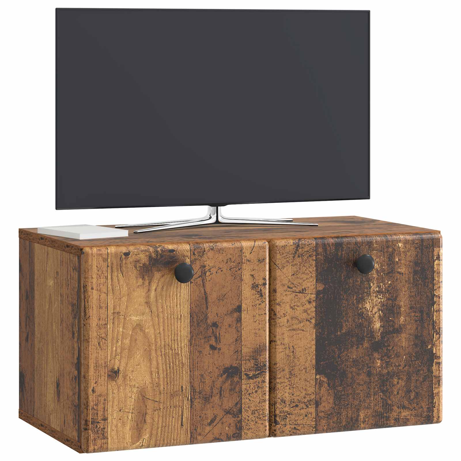 Mobile Porta TV da Muro 59,5 x 31 x 30 cm Legno antico
