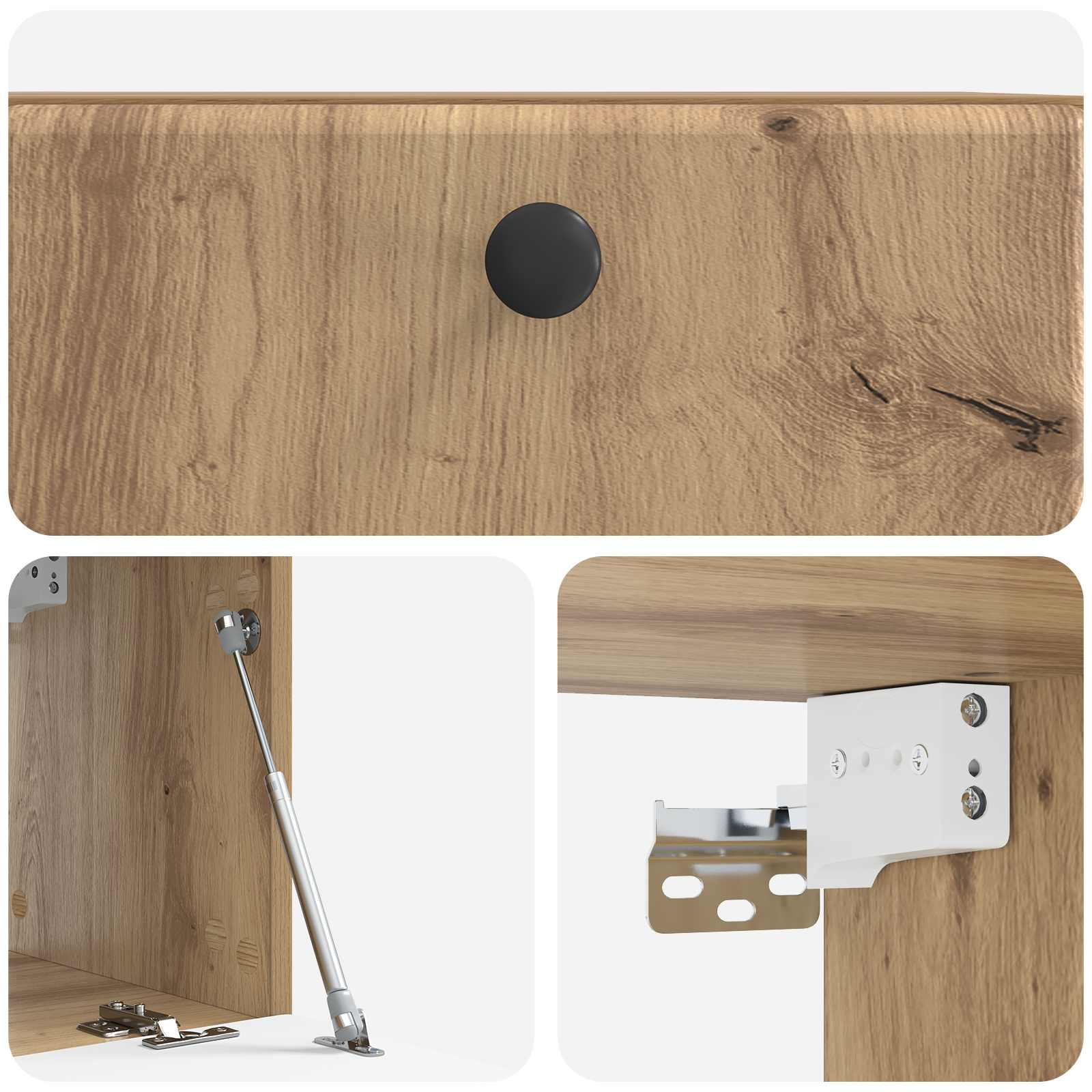 Mobile Porta TV da Muro 59,5 x 31 x 30 cm Rovere Artigianale