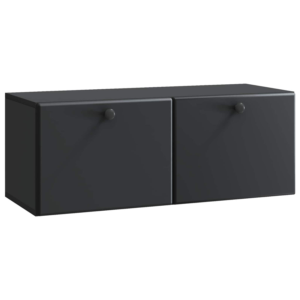 Mobile Porta TV da Muro 78,5 x 31 x 30 cm Nero