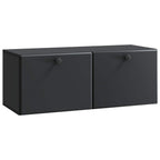 Mobile Porta TV da Muro 78,5 x 31 x 30 cm Nero