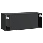 Mobile Porta TV da Muro 78,5 x 31 x 30 cm Nero