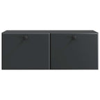 Mobile Porta TV da Muro 78,5 x 31 x 30 cm Nero