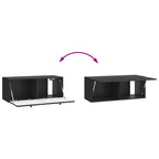 Mobile Porta TV da Muro 78,5 x 31 x 30 cm Nero