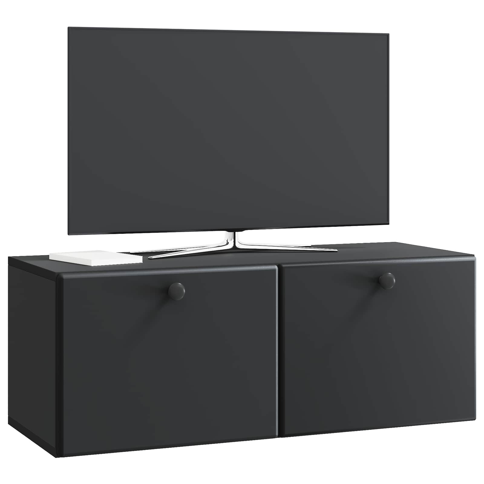 Mobile Porta TV da Muro 78,5 x 31 x 30 cm Nero