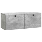 Mobile Porta TV da Muro 78,5 x 31 x 30 cm Grigio Cemento