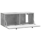 Mobile Porta TV da Muro 78,5 x 31 x 30 cm Grigio Cemento