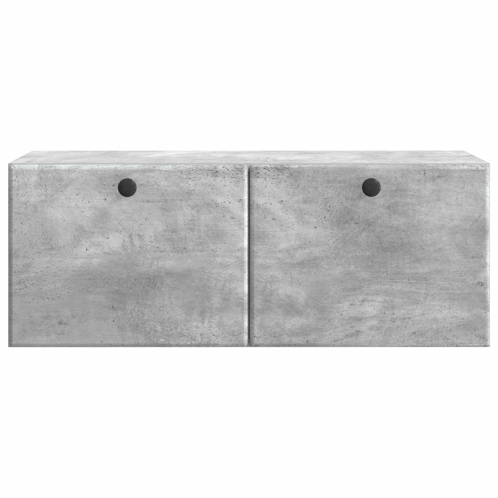 Mobile Porta TV da Muro 78,5 x 31 x 30 cm Grigio Cemento