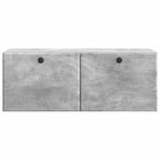 Mobile Porta TV da Muro 78,5 x 31 x 30 cm Grigio Cemento