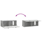 Mobile Porta TV da Muro 78,5 x 31 x 30 cm Grigio Cemento