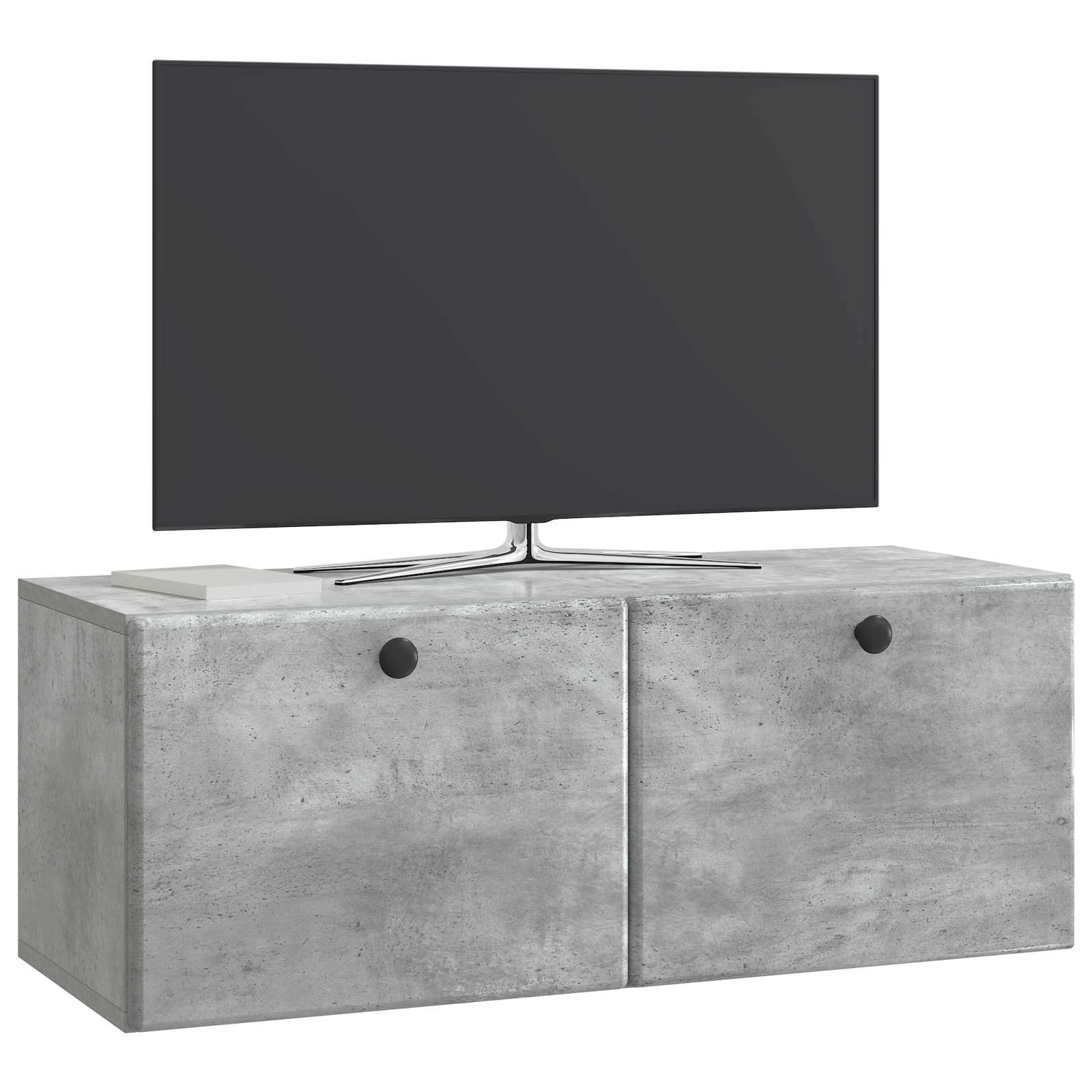 Mobile Porta TV da Muro 78,5 x 31 x 30 cm Grigio Cemento