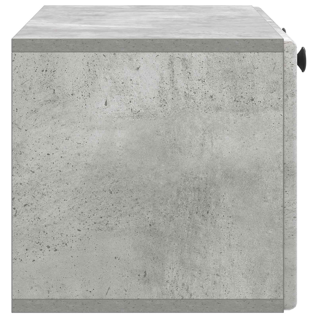 Mobile Porta TV da Muro 78,5 x 31 x 30 cm Grigio Cemento