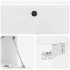 Mobile Porta TV da Muro 78,5 x 31 x 30 cm Bianco Lucido