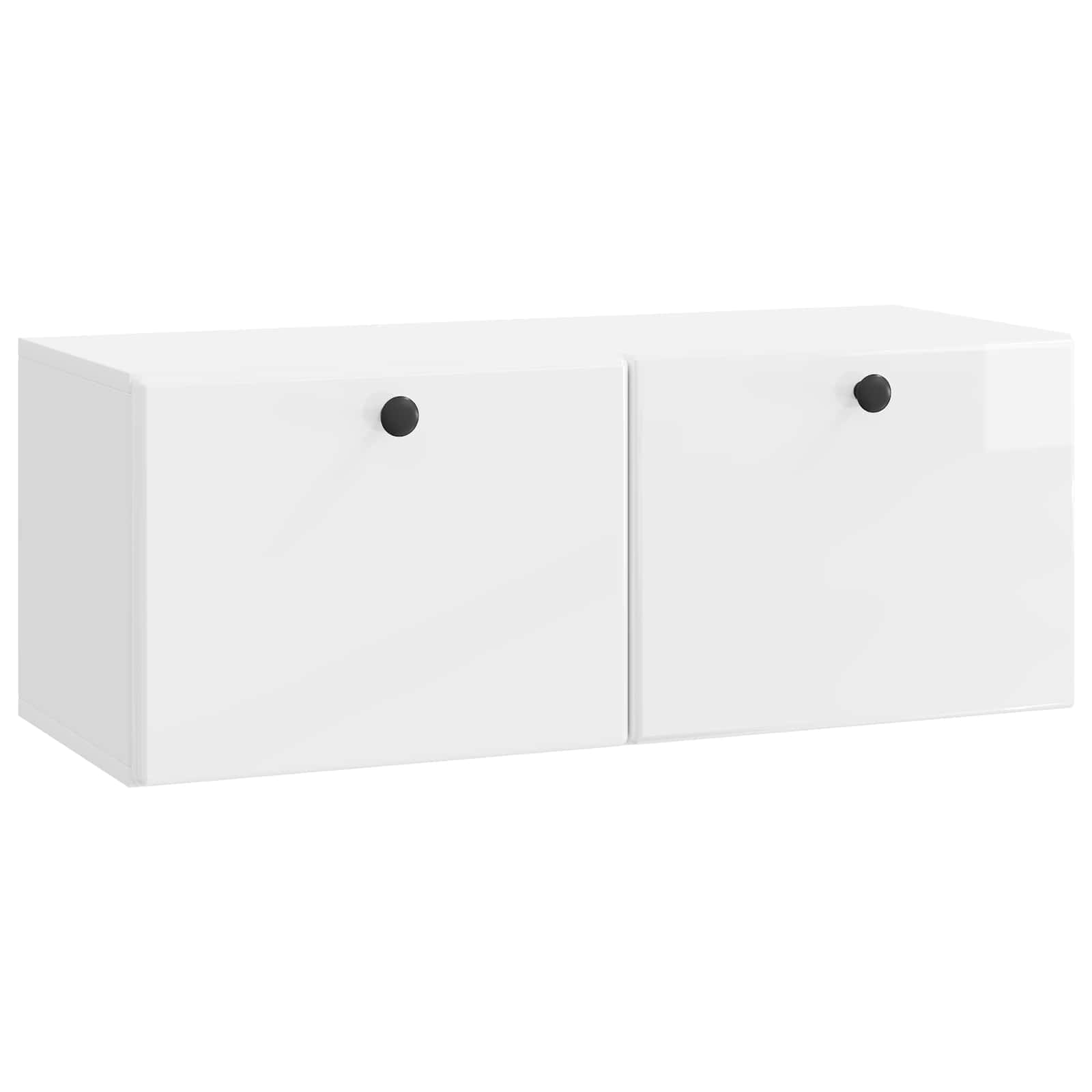 Mobile Porta TV da Muro 78,5 x 31 x 30 cm Bianco Lucido