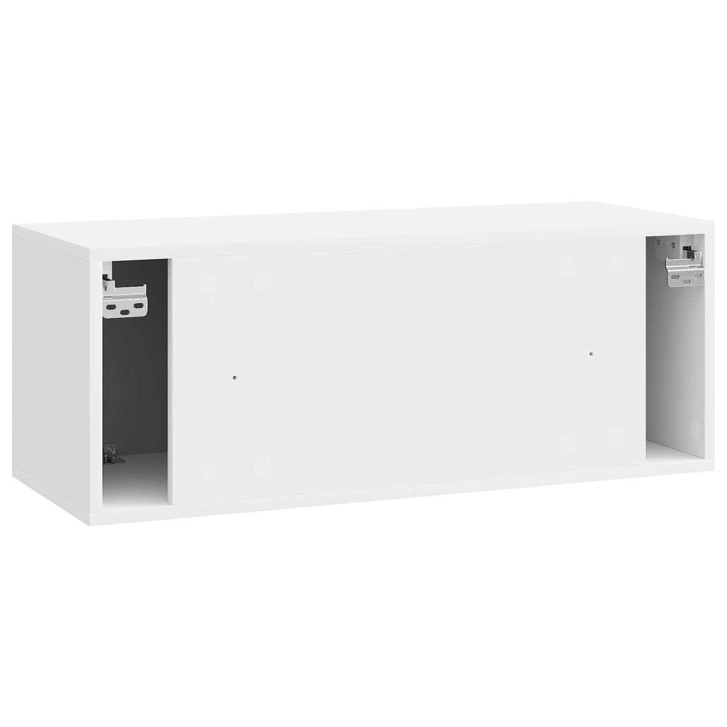 Mobile Porta TV da Muro 78,5 x 31 x 30 cm Bianco Lucido