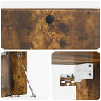 Mobile Porta TV da Muro 78,5 x 31 x 30 cm Rovere Fumo
