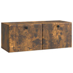 Mobile Porta TV da Muro 78,5 x 31 x 30 cm Rovere Fumo