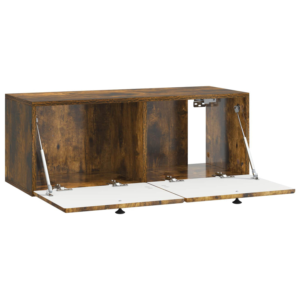 Mobile Porta TV da Muro 78,5 x 31 x 30 cm Rovere Fumo