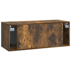 Mobile Porta TV da Muro 78,5 x 31 x 30 cm Rovere Fumo