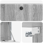 Mobile Porta TV da Muro 78,5 x 31 x 30 cm Sonoma grigio