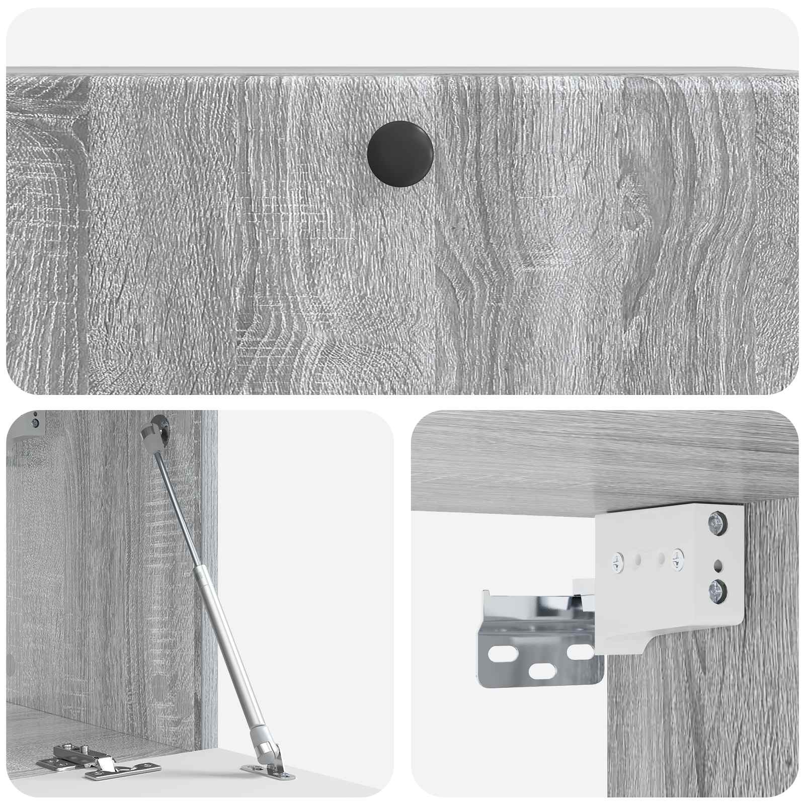 Mobile Porta TV da Muro 78,5 x 31 x 30 cm Sonoma grigio