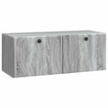 Mobile Porta TV da Muro 78,5 x 31 x 30 cm Sonoma grigio