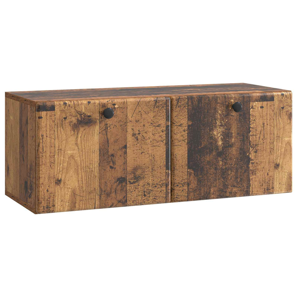 Mobile Porta TV da Muro 78,5 x 31 x 30 cm Legno antico
