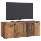 Mobile Porta TV da Muro 78,5 x 31 x 30 cm Legno antico