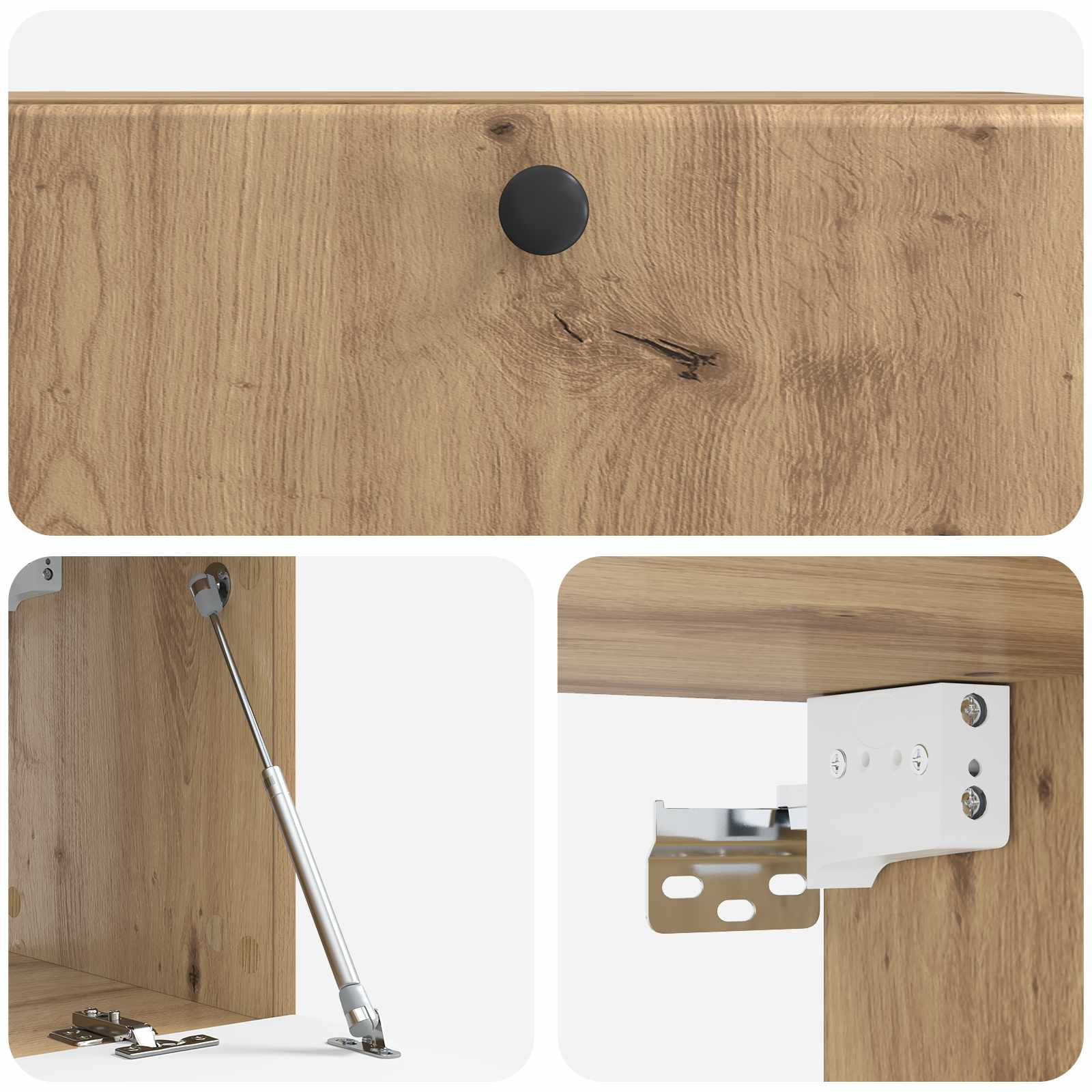 Mobile Porta TV da Muro 78,5 x 31 x 30 cm Rovere Artigianale