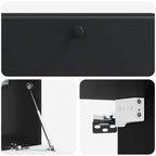 Mobile Porta TV da Muro 98 x 31 x 30 cm Nero