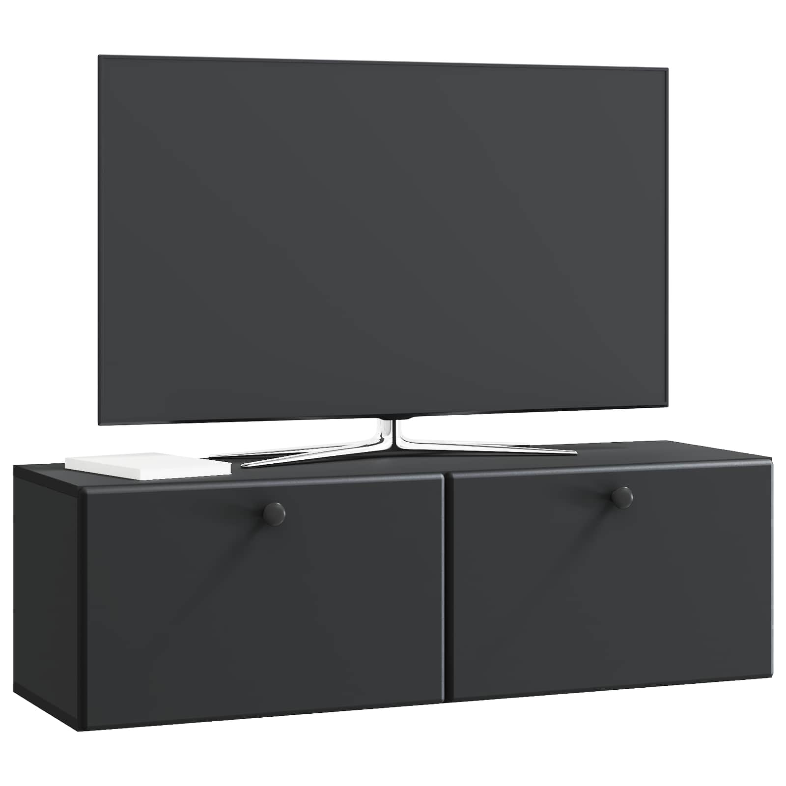 Mobile Porta TV da Muro 98 x 31 x 30 cm Nero