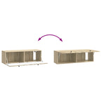 Mobile Porta TV da Muro 98 x 31 x 30 cm Rovere Sonoma