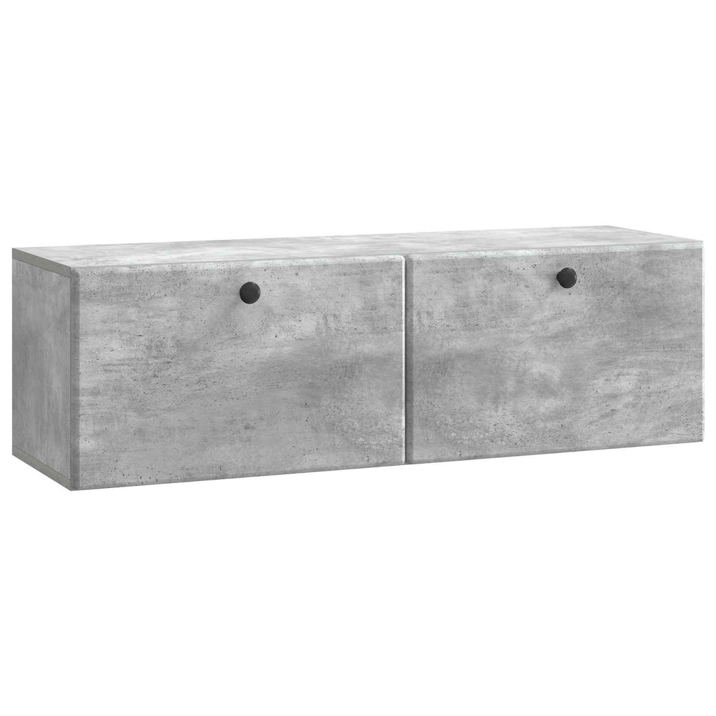 Mobile Porta TV da Muro 98 x 31 x 30 cm Grigio Cemento