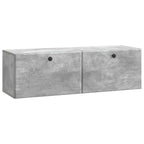 Mobile Porta TV da Muro 98 x 31 x 30 cm Grigio Cemento