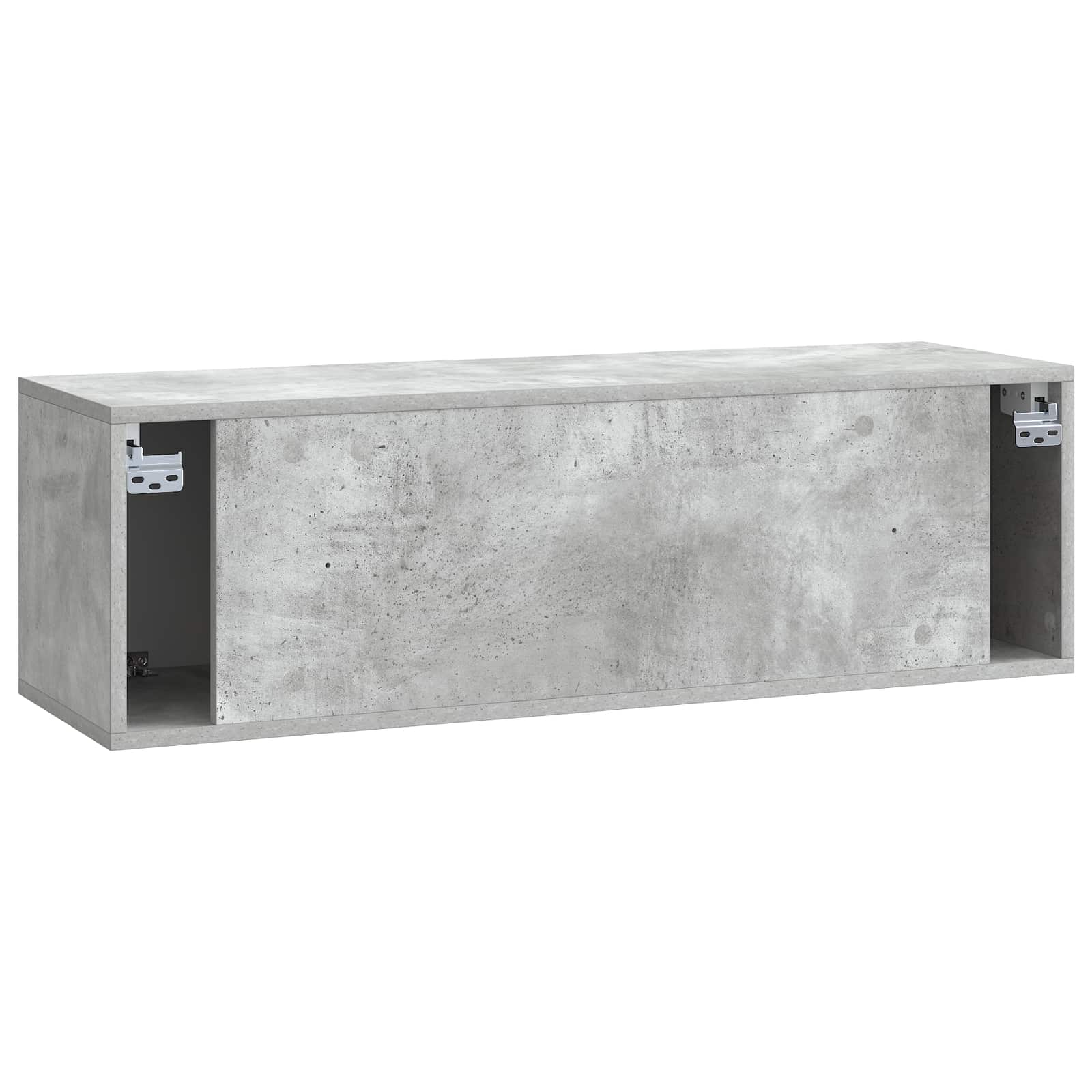 Mobile Porta TV da Muro 98 x 31 x 30 cm Grigio Cemento