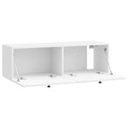 Mobile Porta TV da Muro 98 x 31 x 30 cm Bianco Lucido