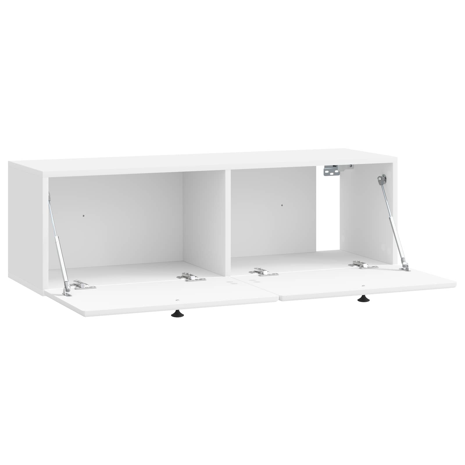 Mobile Porta TV da Muro 98 x 31 x 30 cm Bianco Lucido