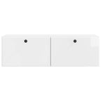 Mobile Porta TV da Muro 98 x 31 x 30 cm Bianco Lucido