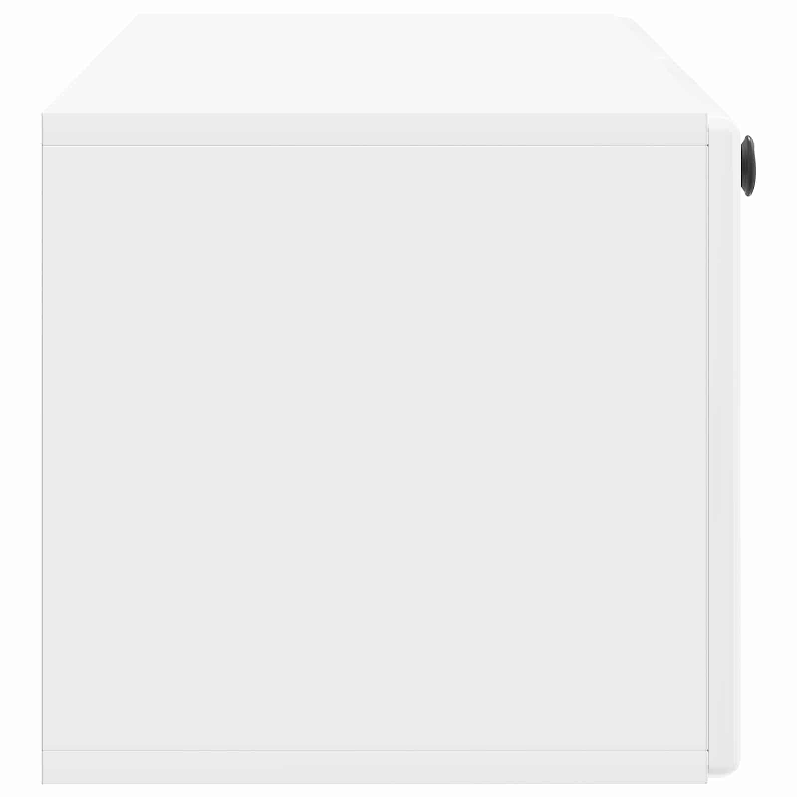 Mobile Porta TV da Muro 98 x 31 x 30 cm Bianco Lucido