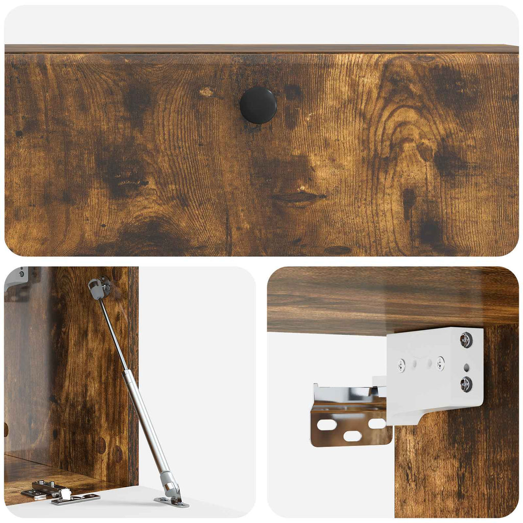 Mobile Porta TV da Muro 98 x 31 x 30 cm Rovere Fumo
