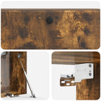 Mobile Porta TV da Muro 98 x 31 x 30 cm Rovere Fumo