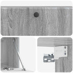 Mobile Porta TV da Muro 98 x 31 x 30 cm Sonoma grigio