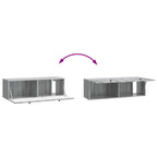 Mobile Porta TV da Muro 98 x 31 x 30 cm Sonoma grigio